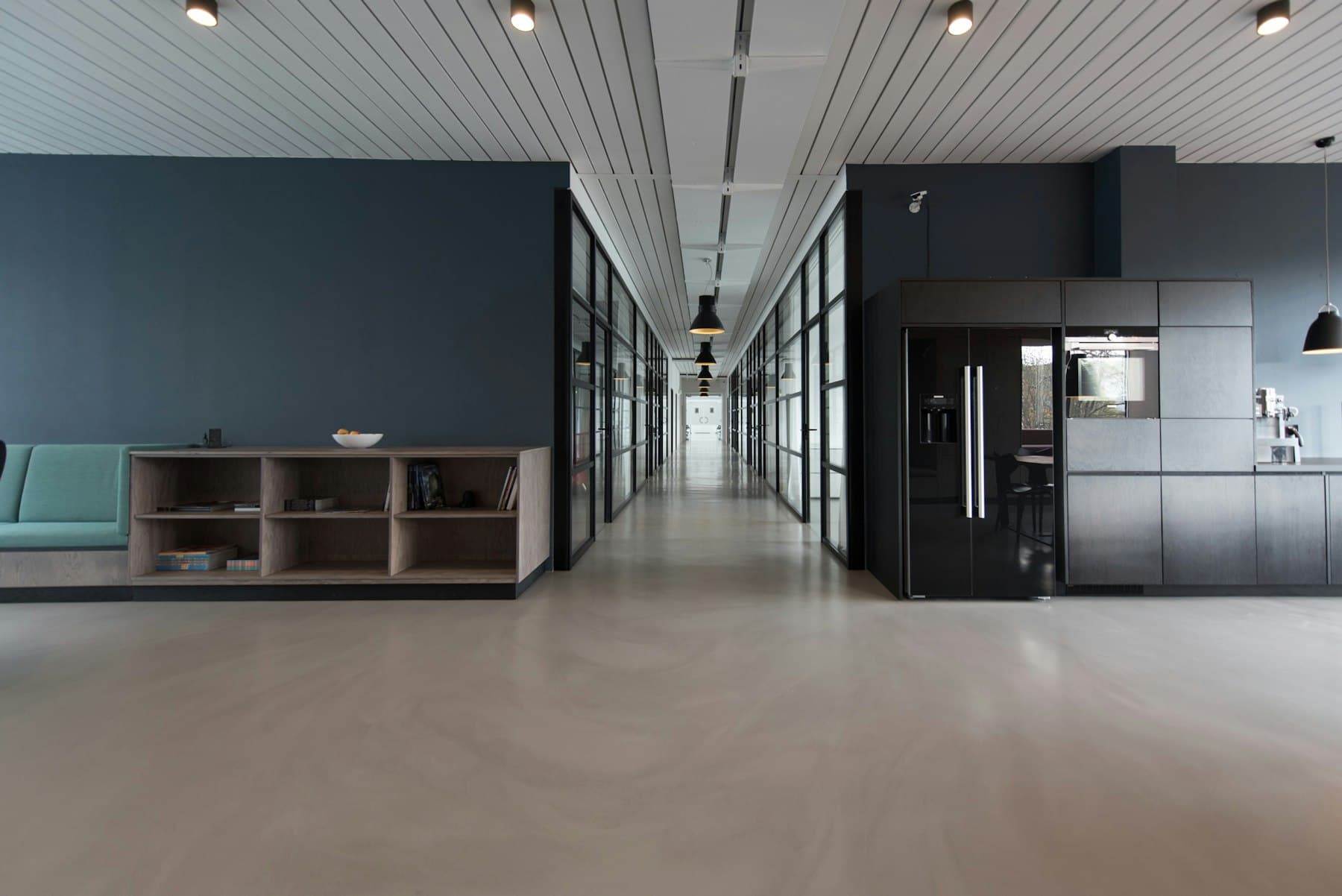 A modern open-plan business office